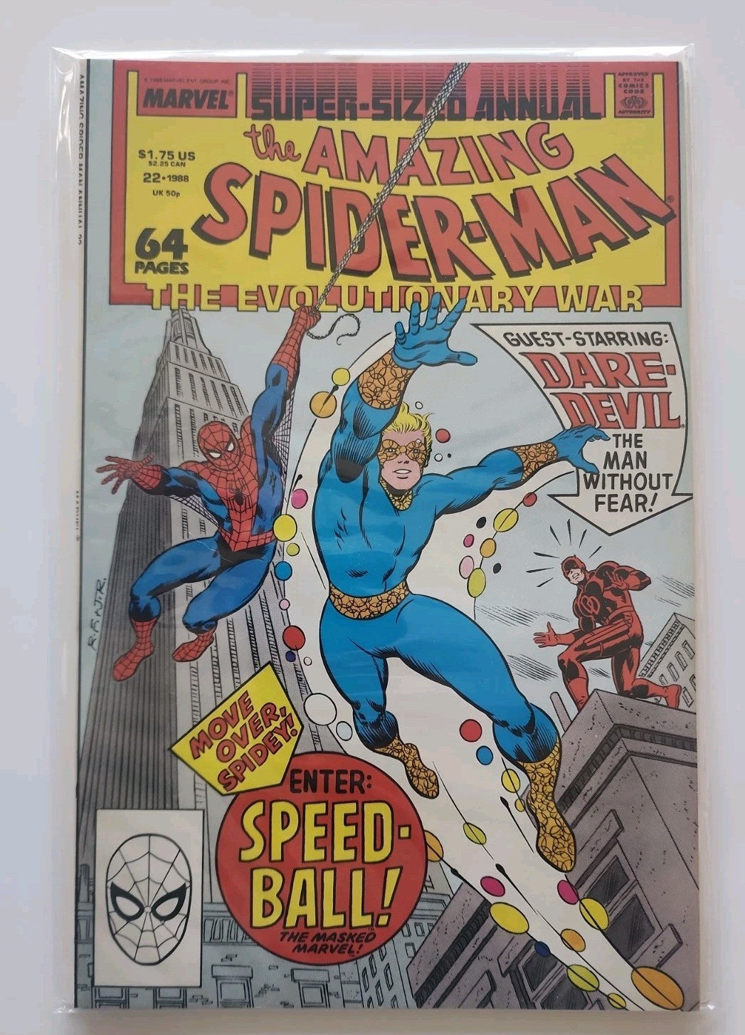 1988 Marvel The Amazing Spider-Man Annual #22 Comic Book Sp-1