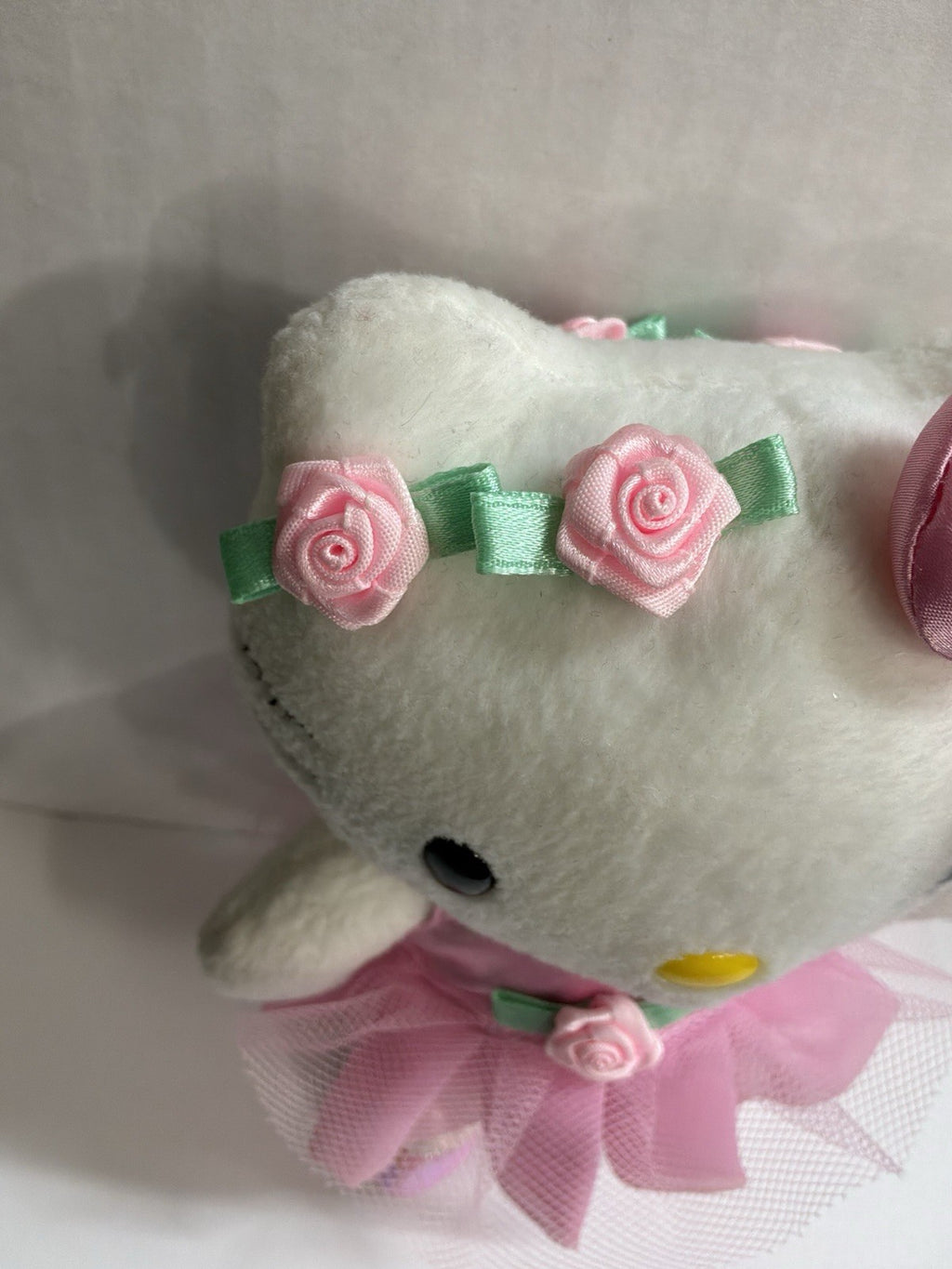 VTG 2002 Hello Kitty Ballerina Plush Nakajima Sanrio Pink Tutu Glitter Shoes