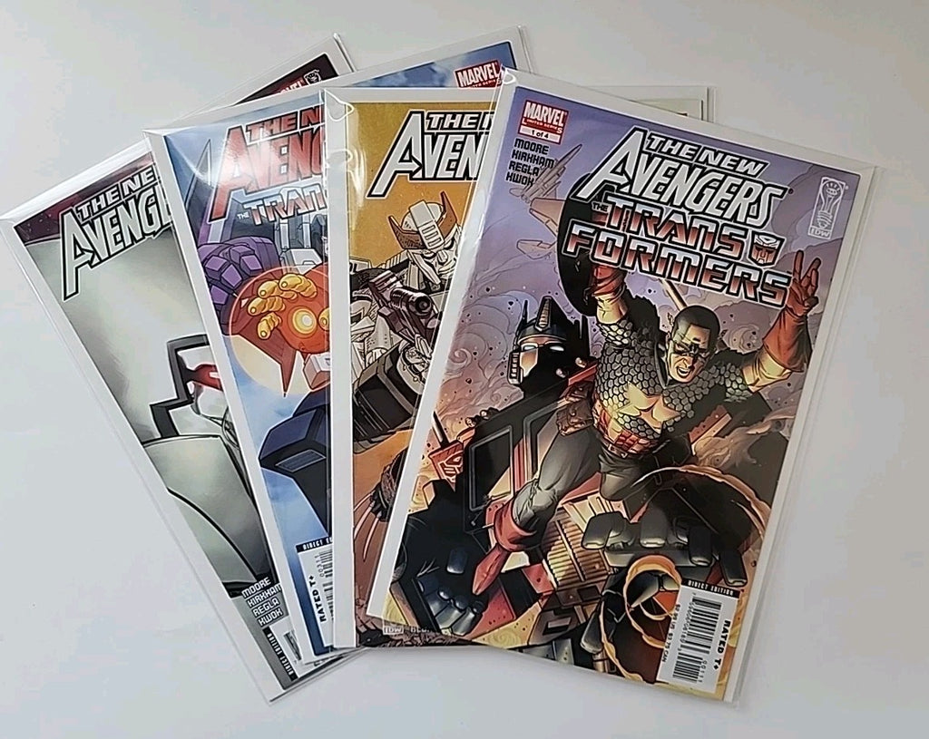 New Avengers Transformers  #1-4 Complete Series Set Marvel IDW Comics 2007 Eb-1