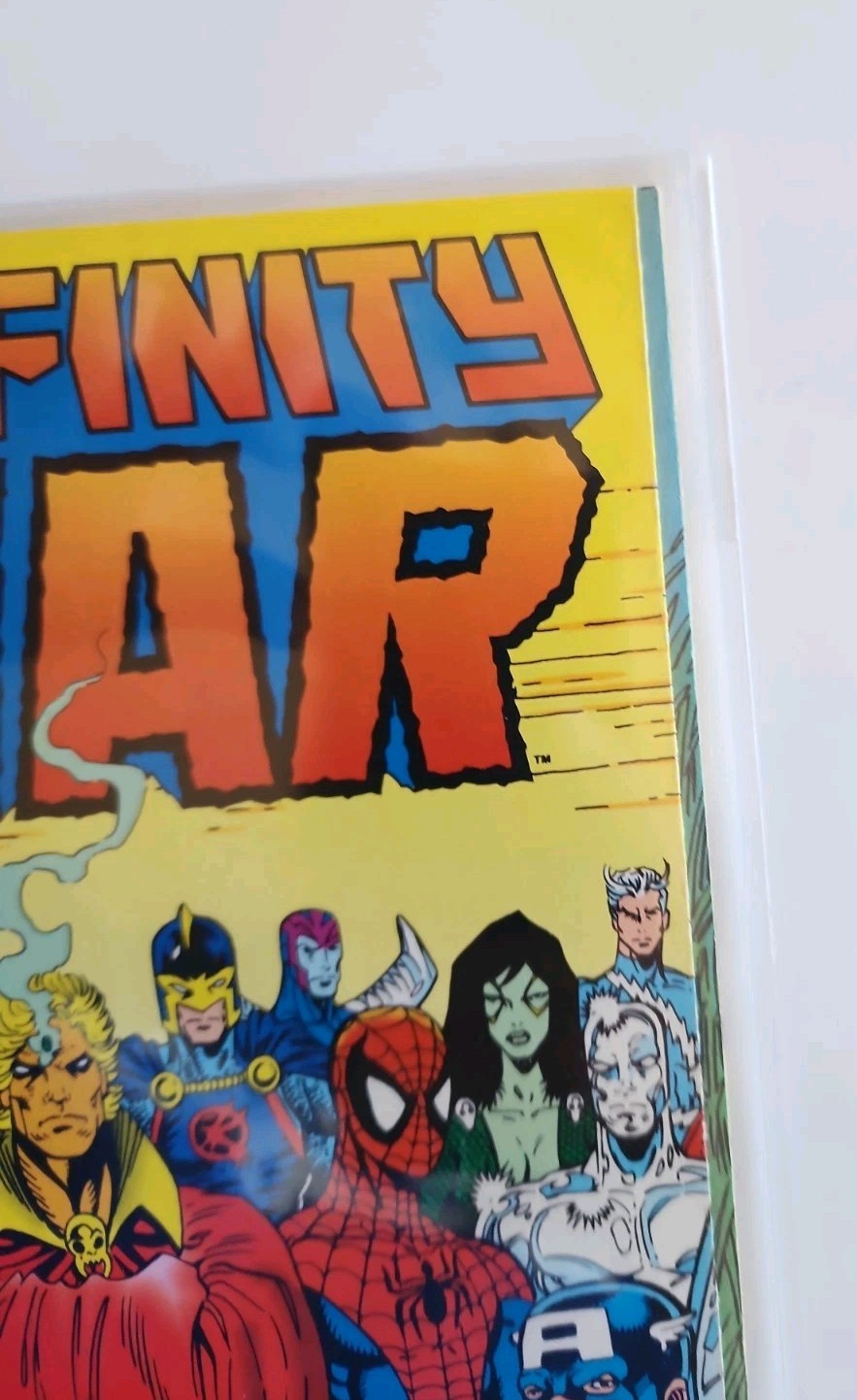 Marvel Comics The Infinity War #1 (1991) Clear Back Board Included Eb-2