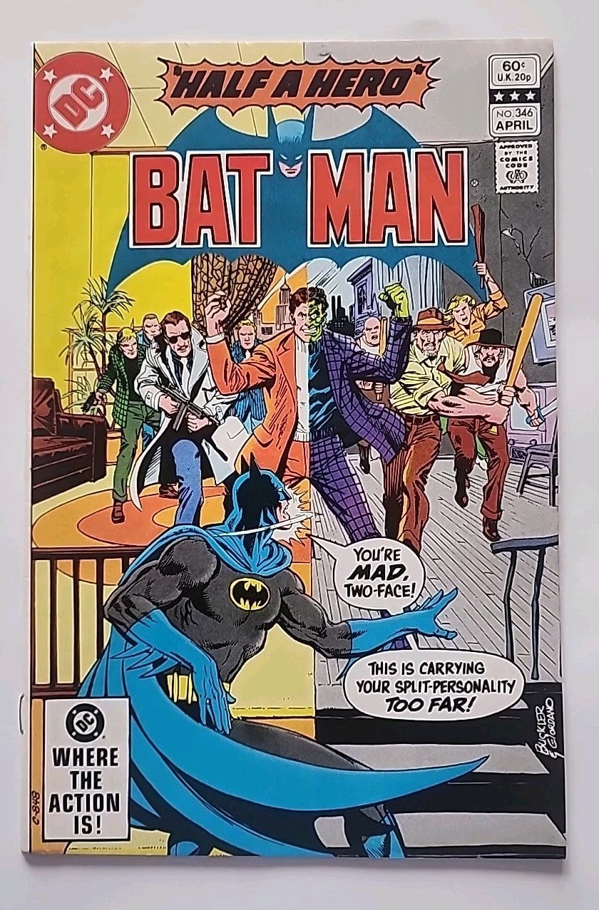 BATMAN  346  NM-/9.2  -  High Grade Two-Face cover with Catwoman backing story!