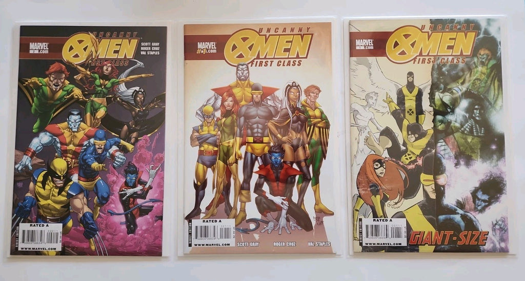 Uncanny X-Men First Class #1,#1,#2 2009 Marvel Comics LOT Rn-1