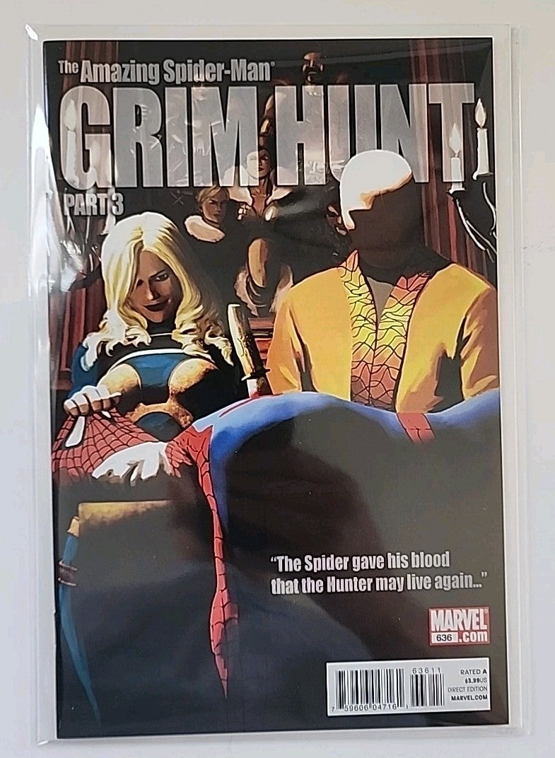 Amazing Spider-Man #634 #635 #636 #637 Mike Fyles Variants Grim Hunt NM Eb-1