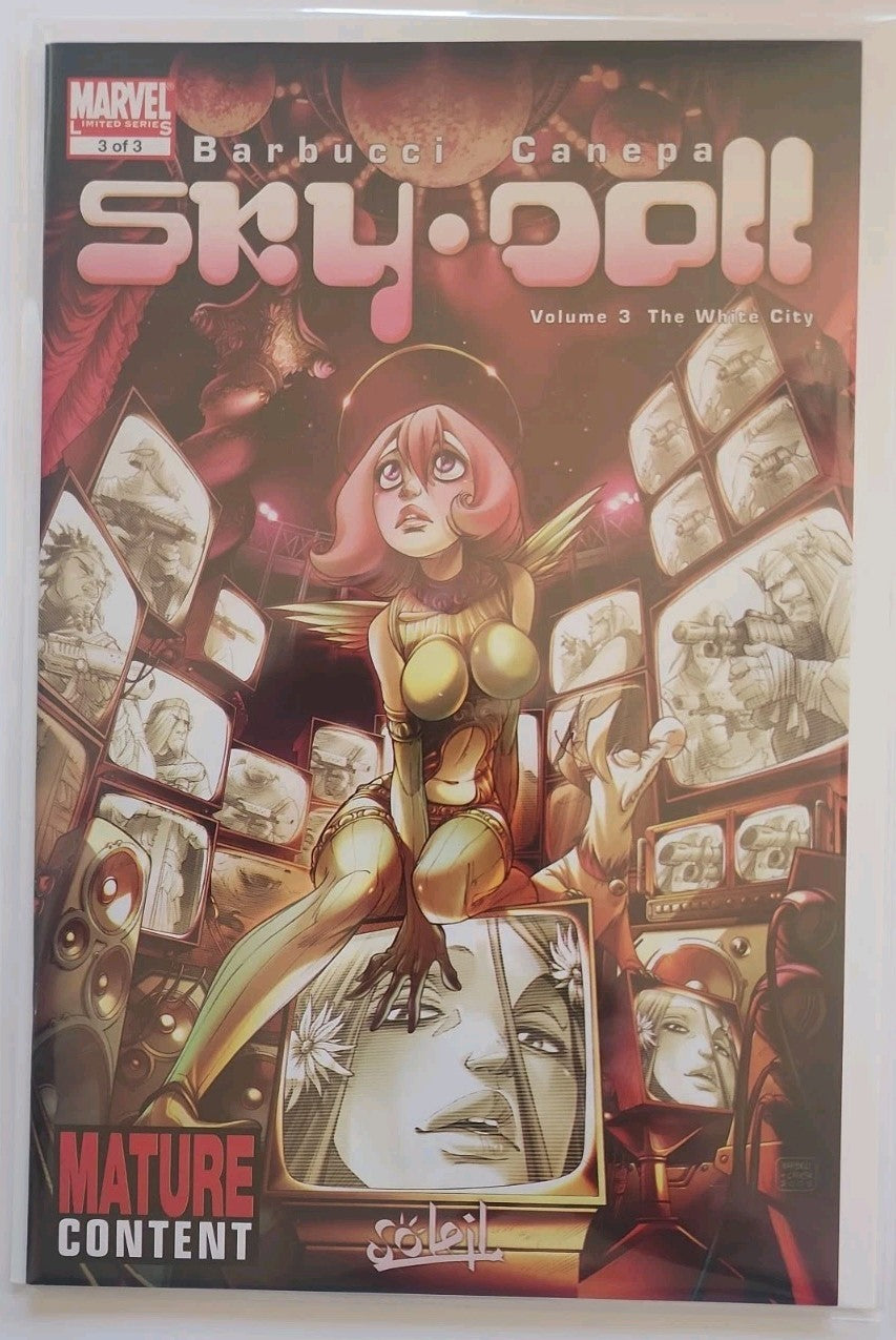 Marvel SKY-DOLL #1 (2nd Print Variant) #2 #3 SET  Barbucci Canepa 2008 Rn-1