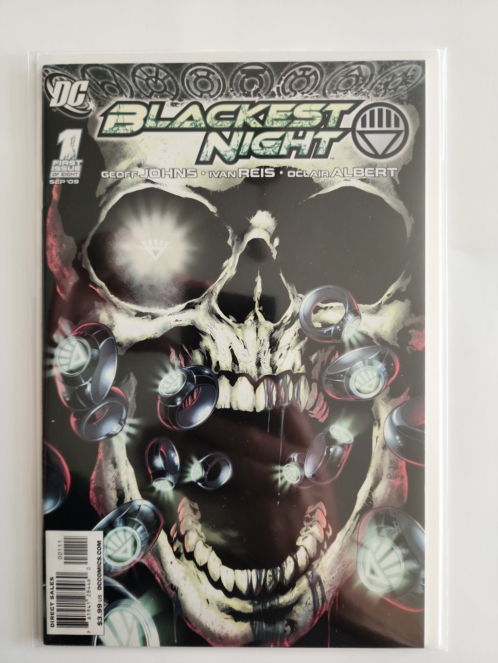 DC: Blackest Night Vol. 1 (2009) #1-8 Complete Set Eb-1