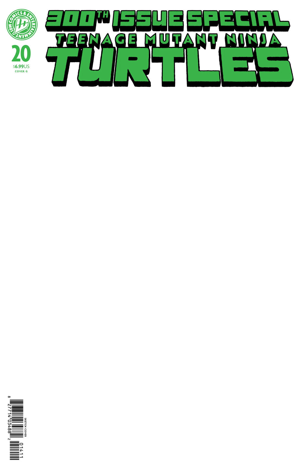 Teenage Mutant Ninja Turtles #20: 300th Issue Special: G Foil Stamped (Sketch