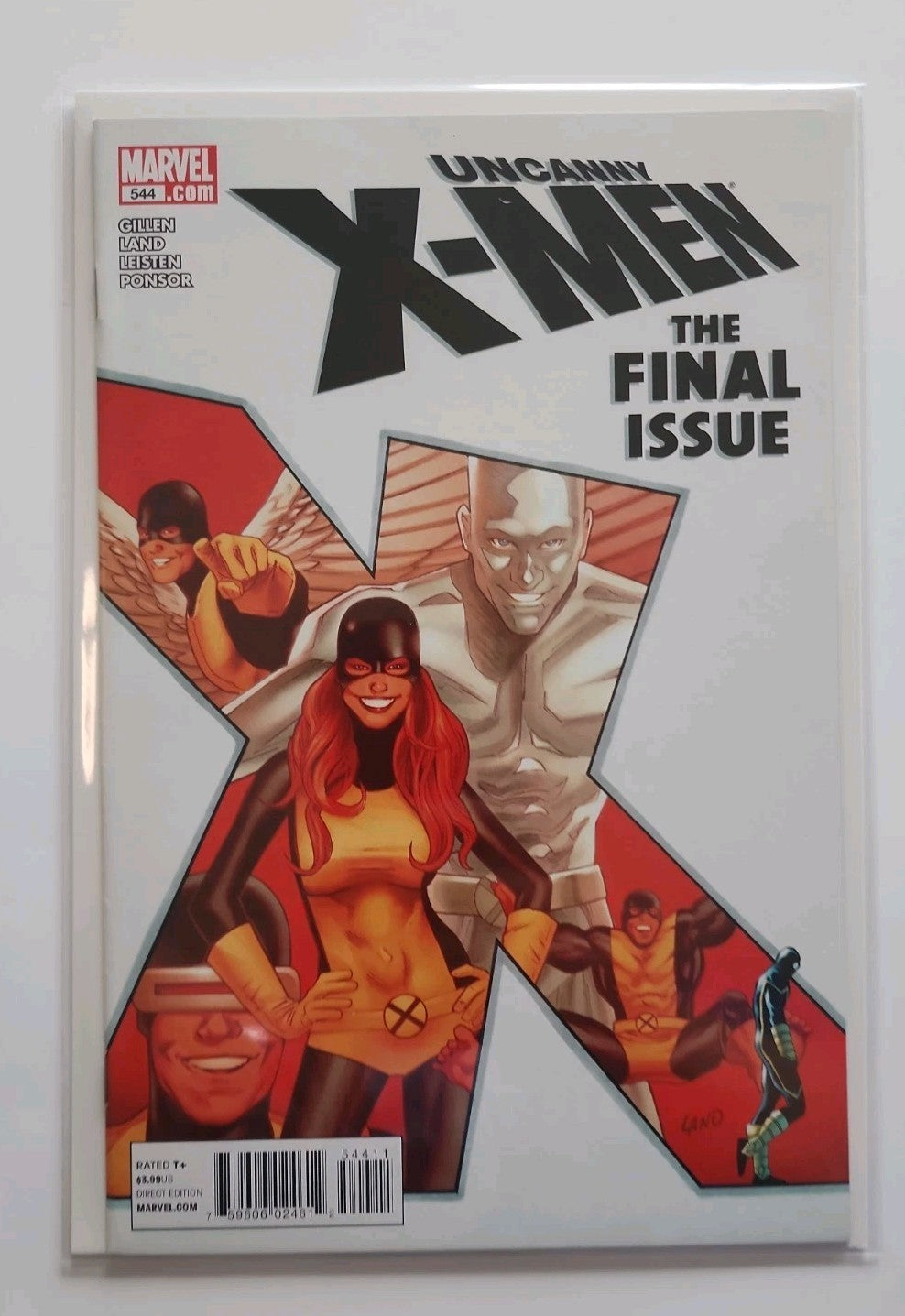 Uncanny X-Men #544 the Final Issue Of Vol. 1 NM+ Greg Land Cover (2011) Eb-2