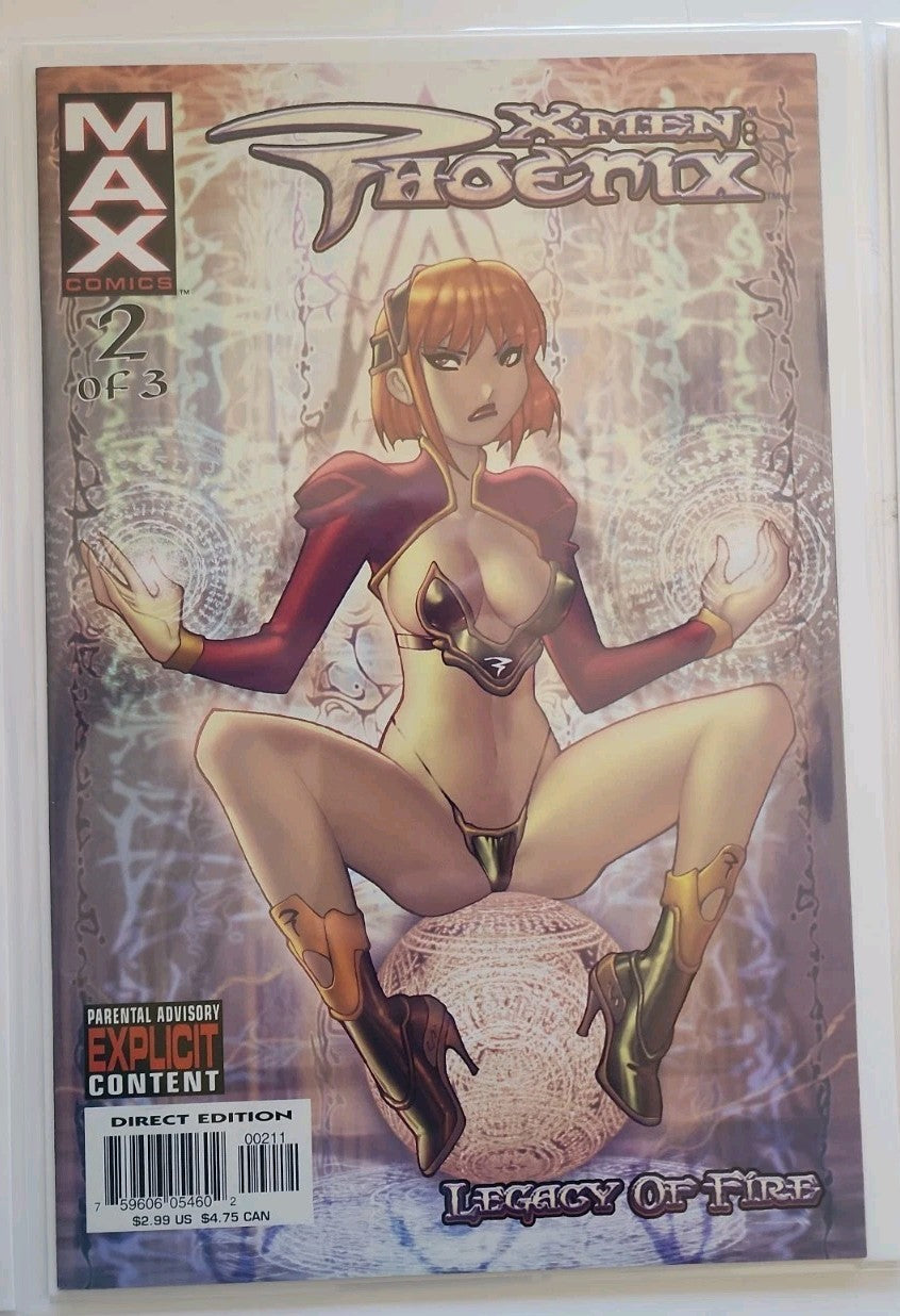 X-MEN PHOENIX LEGACY OF FIRE #1 2 3 COMPLETE  2003 MAX RYAN KINNAIRD ANIME Rn-1