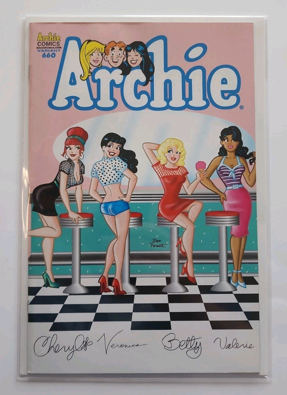 Archie Comics #660 HTF Dan Parent Pin-Up Variant NM Eb-2