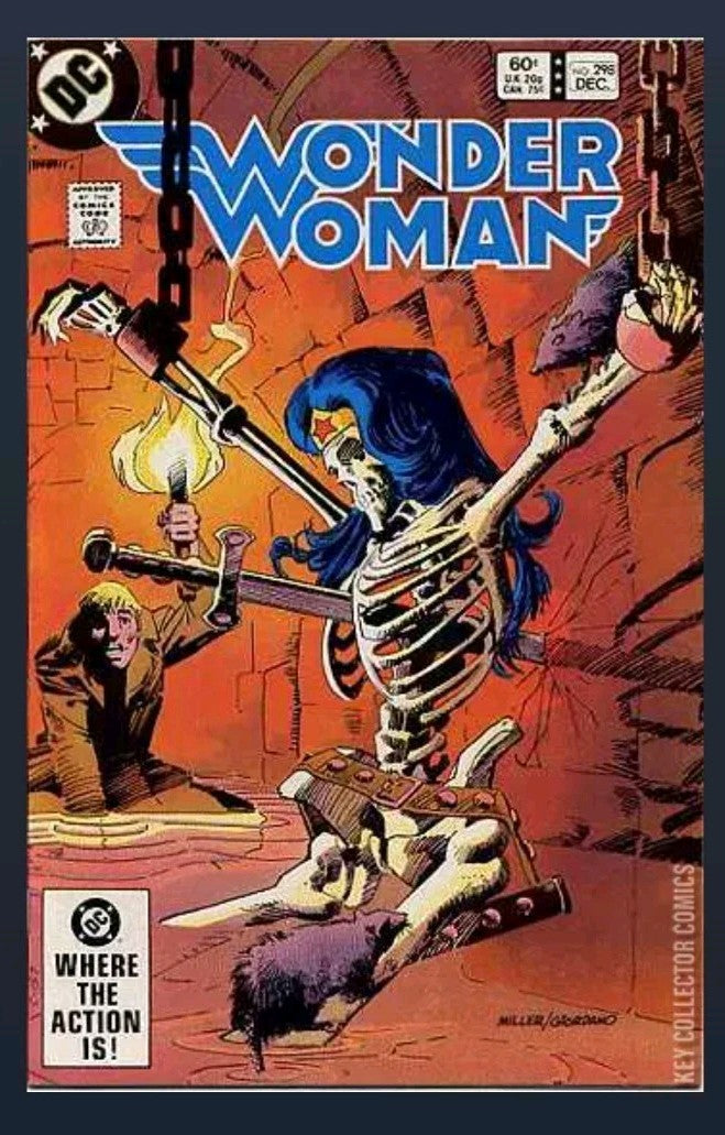 Wonder Woman #298, DC Comics, 1982 Frank Miller cover