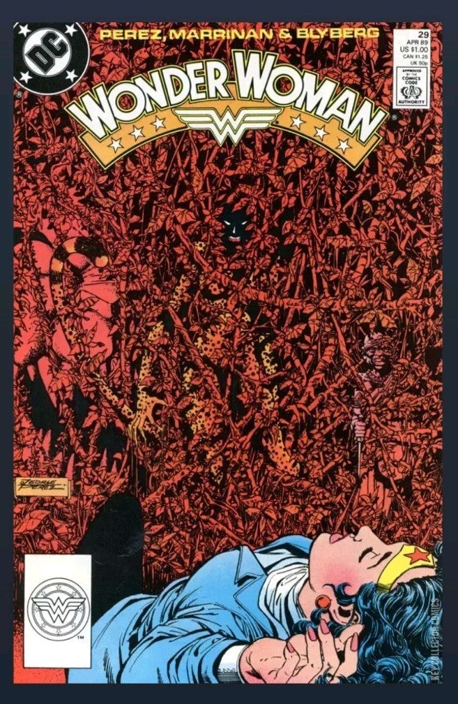 Wonder Woman #29 Newsstand DC 1989 George Perez cover