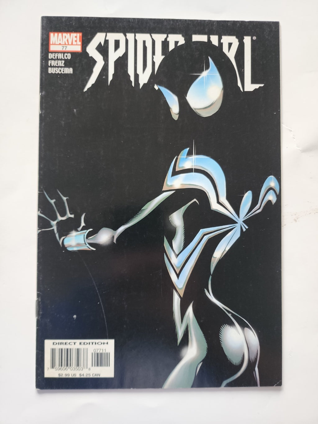 SPIDER-GIRL #77 (MARVEL 1998) NEGATIVE SPACE | BLACK SUIT Eb-2