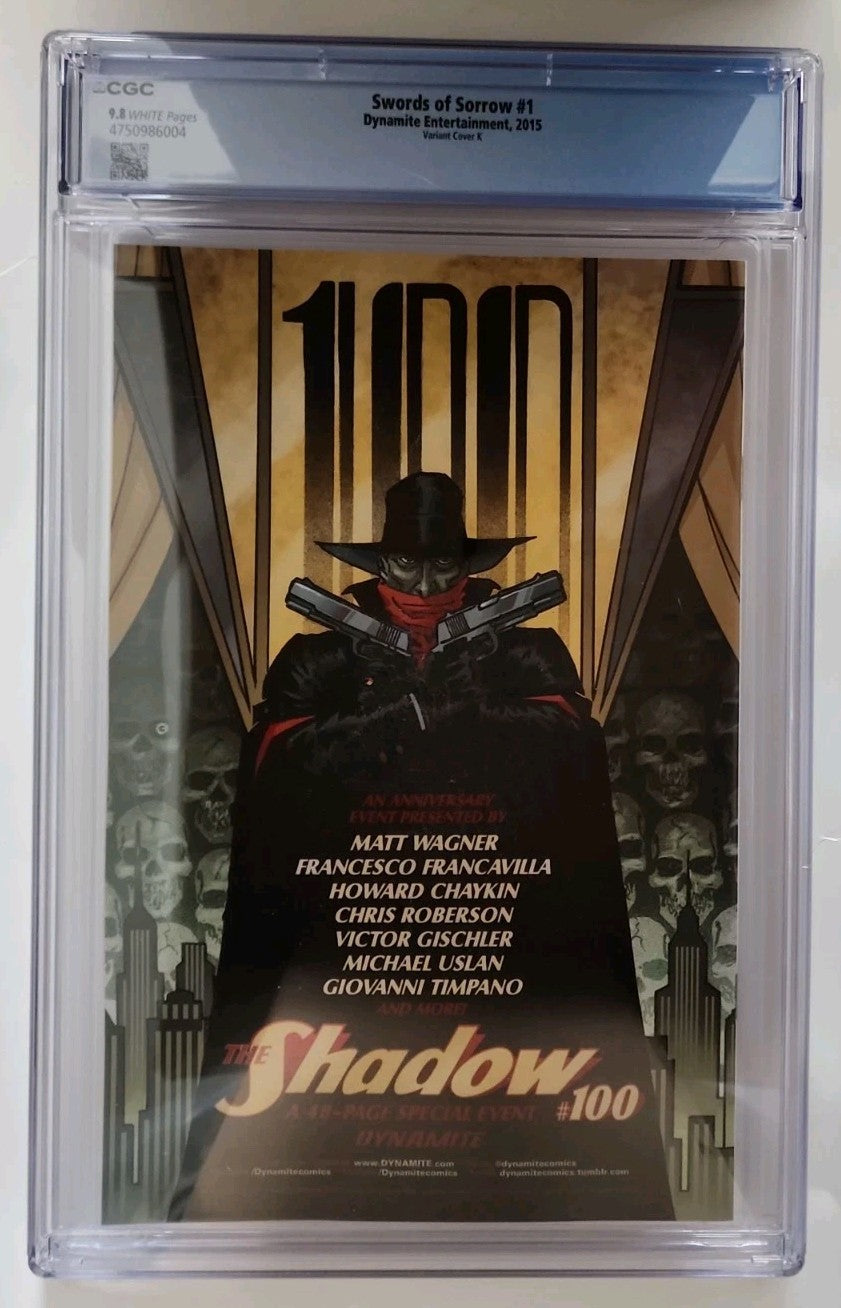 Swords Of Sorrow #1 1st Print Dynamite 2015 J Scott Campbel Vampirella CGC 9.8