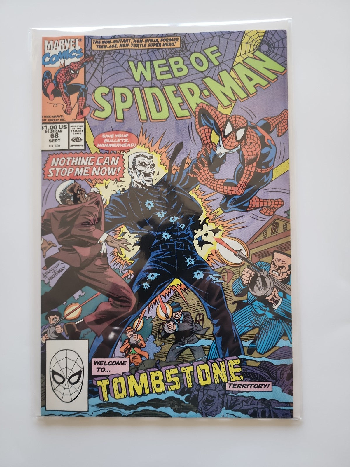 WEB OF SPIDER-MAN #68 MARVEL COMIC 1990 VG Sp-1