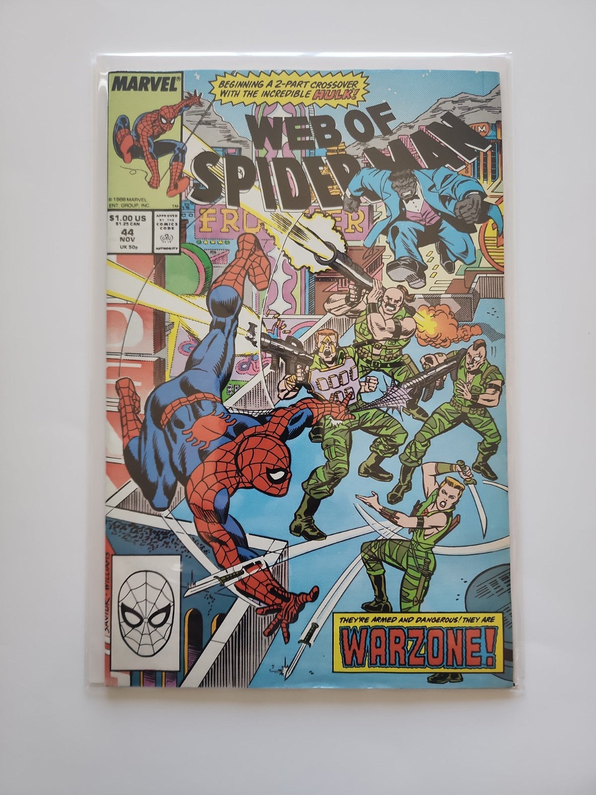 Web of Spider-Man #44 (Marvel Comics November 1988) Sp-1