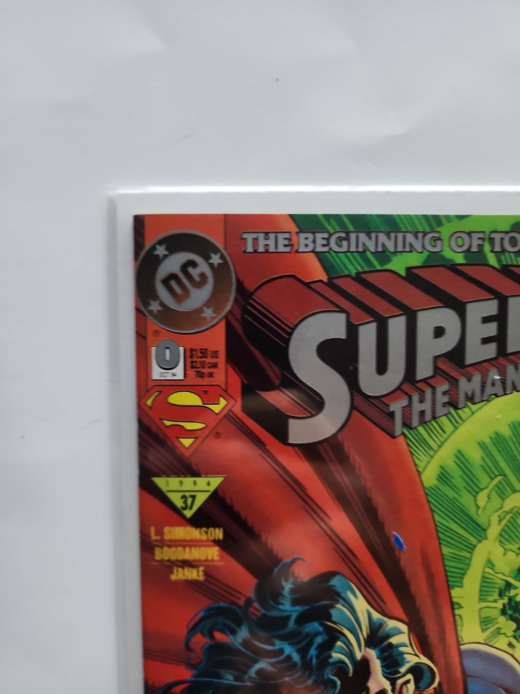 Superman The Man of Steel #0 1994 DC Comics High Grade Comic Book Eb-2 