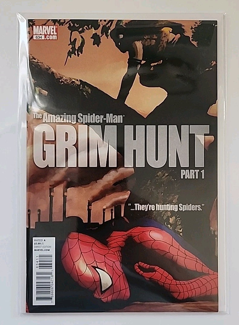Amazing Spider-Man #634 #635 #636 #637 Mike Fyles Variants Grim Hunt NM Eb-1