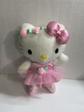 VTG 2002 Hello Kitty Ballerina Plush Nakajima Sanrio Pink Tutu Glitter Shoes