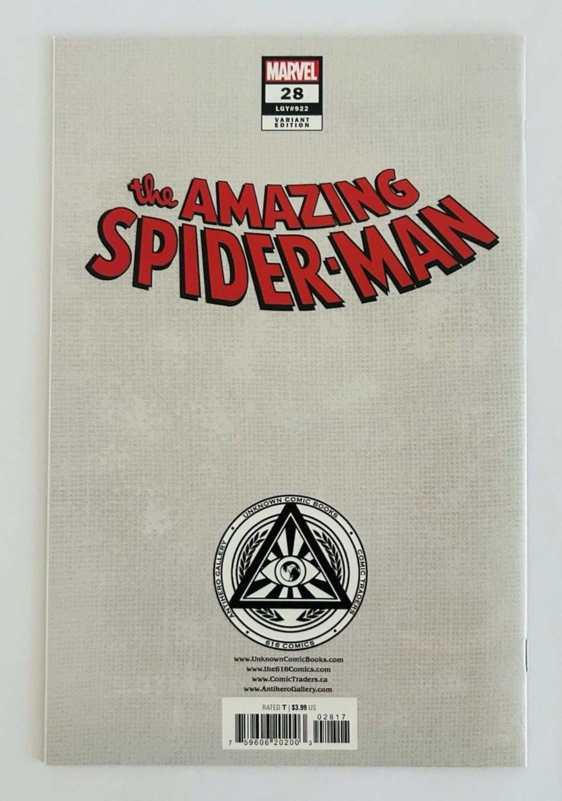 Amazing Spider-Man #28 Kaare Andrews Exclusive Trade Variant 2023 Mary Jane