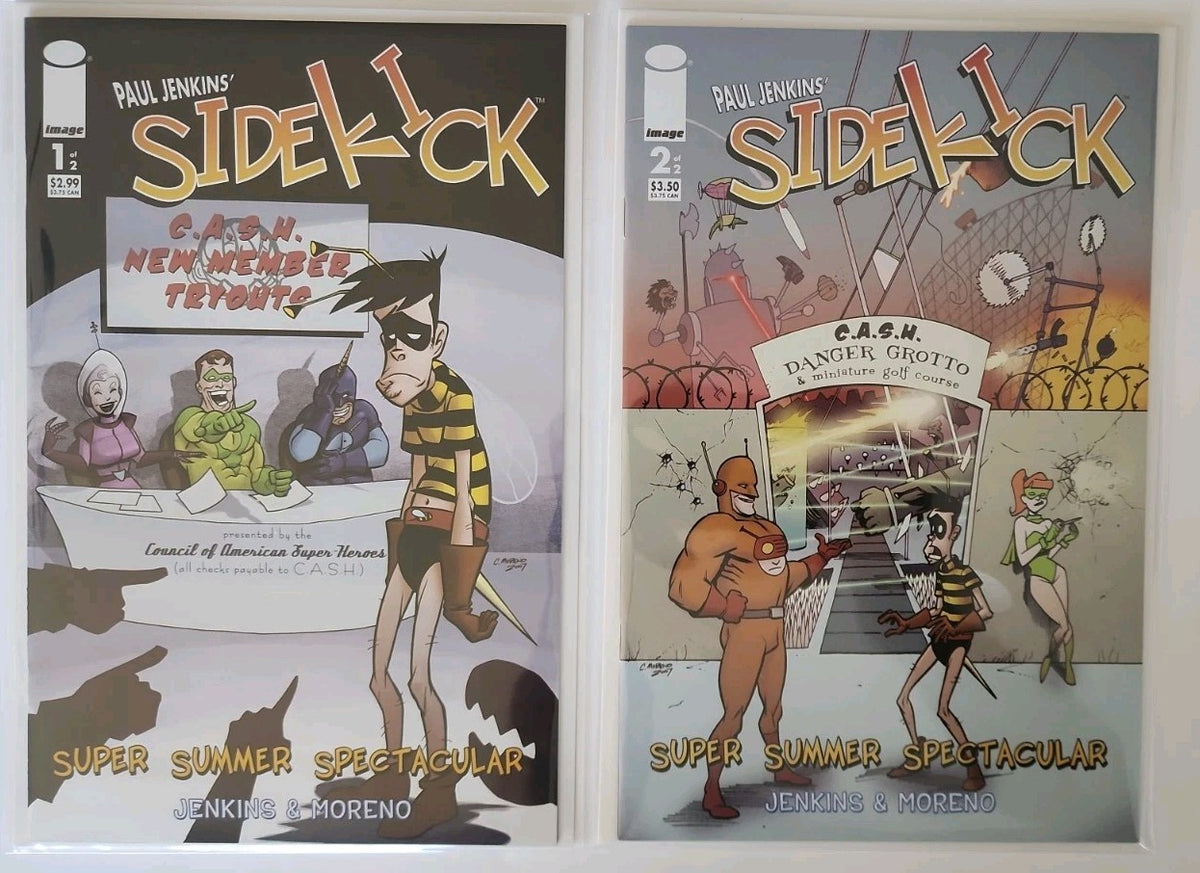 Paul Jenkins’ Sidekick: Super Summer Spectacular 1 and 2 Image Comics 2007 Rn-1