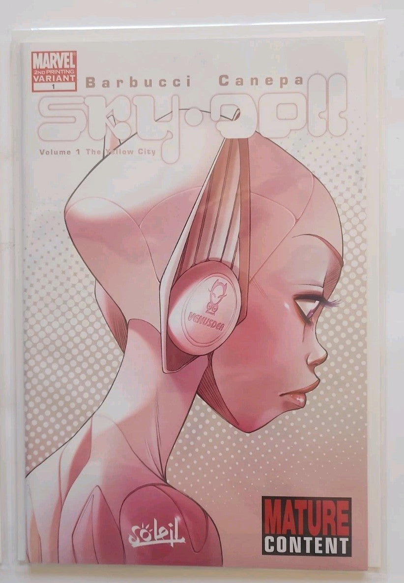 Marvel SKY-DOLL #1 (2nd Print Variant) #2 #3 SET  Barbucci Canepa 2008 Rn-1