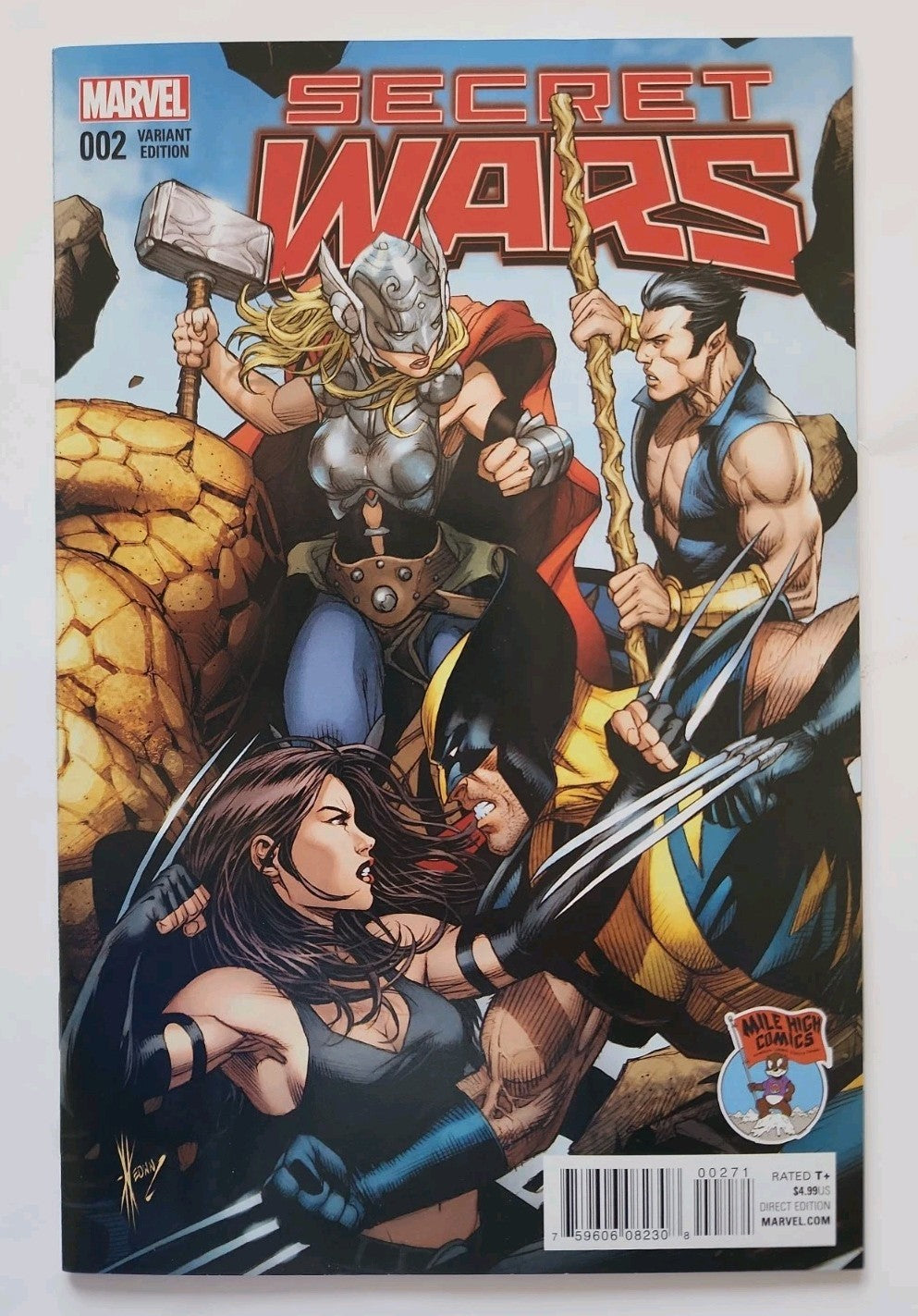 SECRET WARS 2 DALE KEOWN MILE HIGH VARIANT NM MARVEL SPIDERMAN AVENGERS Eb-2