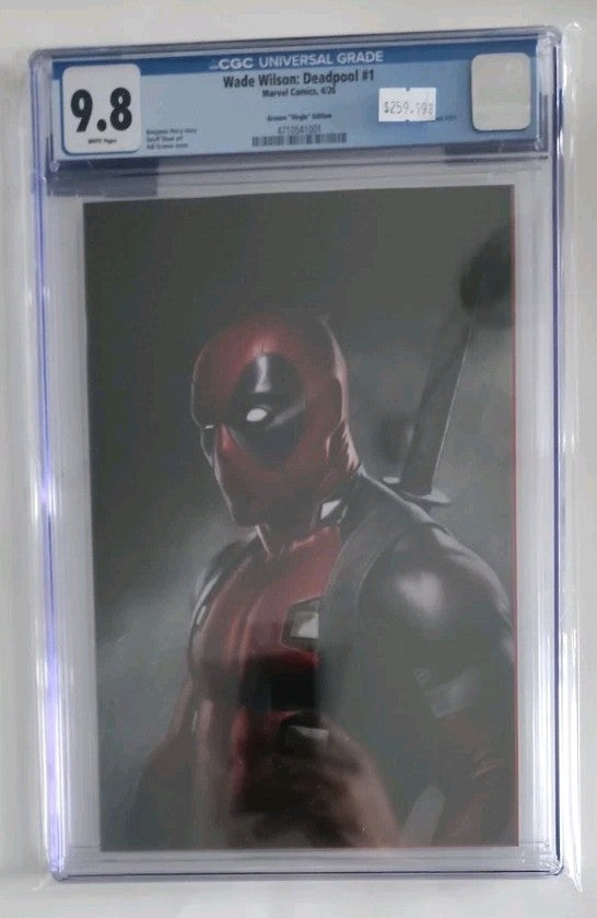 Wade Wilson Deadpool #1 1:100 Adi Granov Virgin Variant Cover Marvel  CGC 9.8