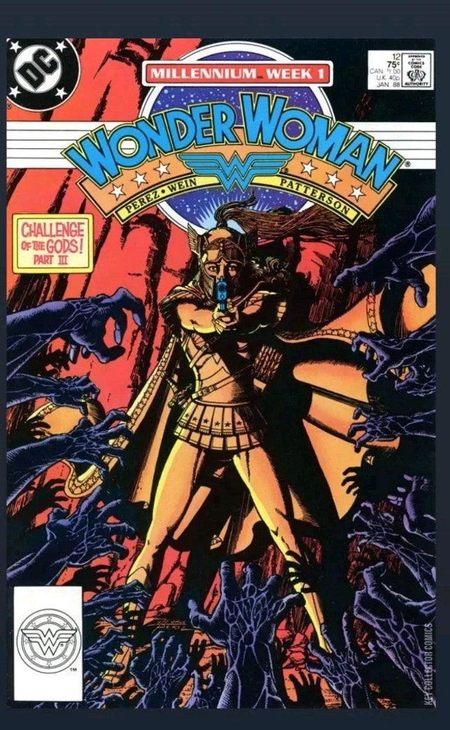 WONDER WOMAN #12 1988 COPPER AGE DC COMIC - GEORGE PEREZ - BAGGED & BOARDED