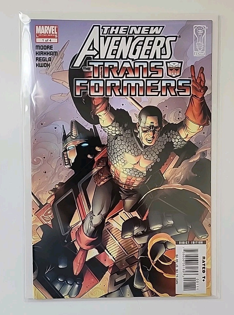 New Avengers Transformers  #1-4 Complete Series Set Marvel IDW Comics 2007 Eb-1