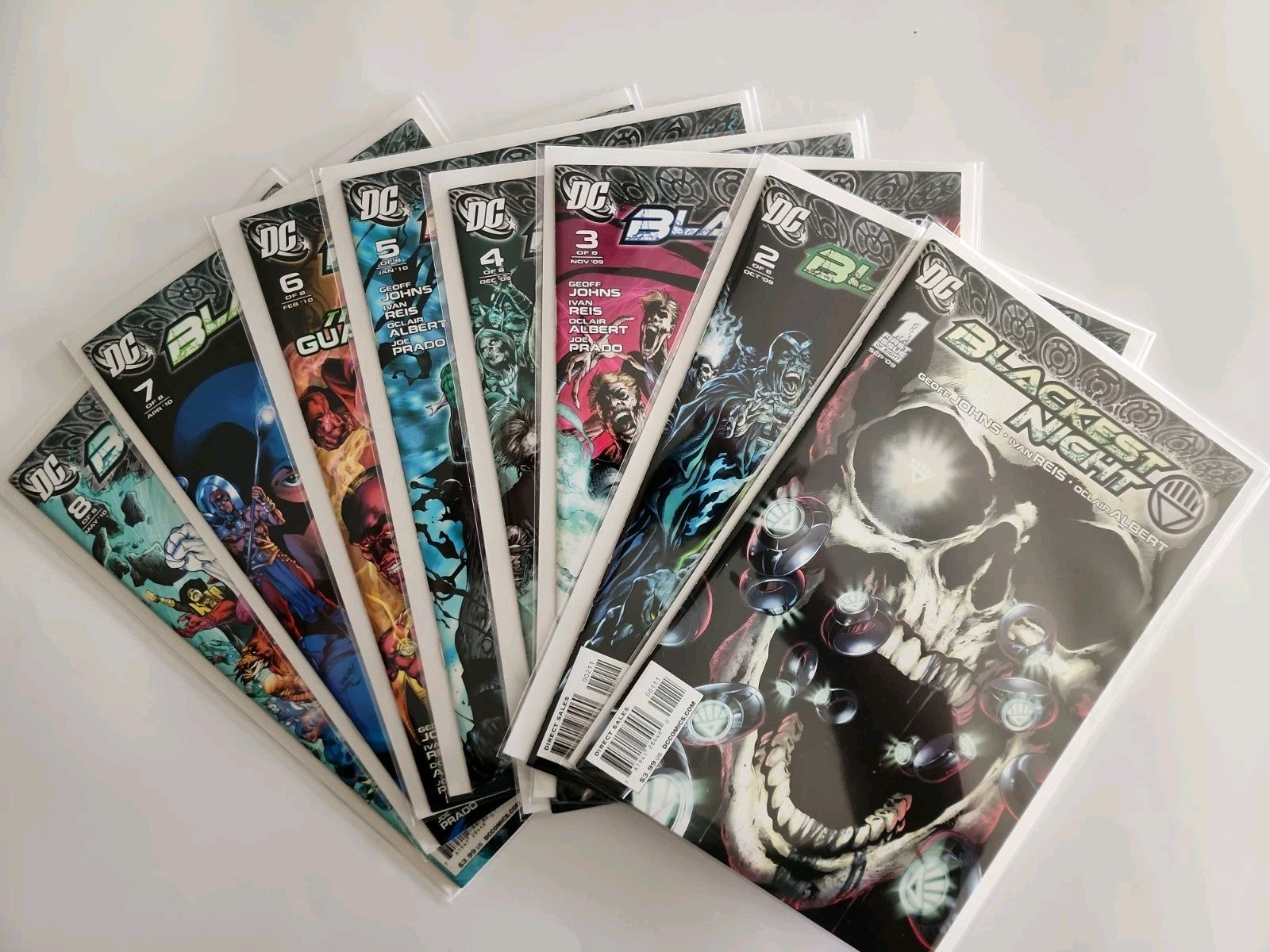 DC: Blackest Night Vol. 1 (2009) #1-8 Complete Set Eb-1