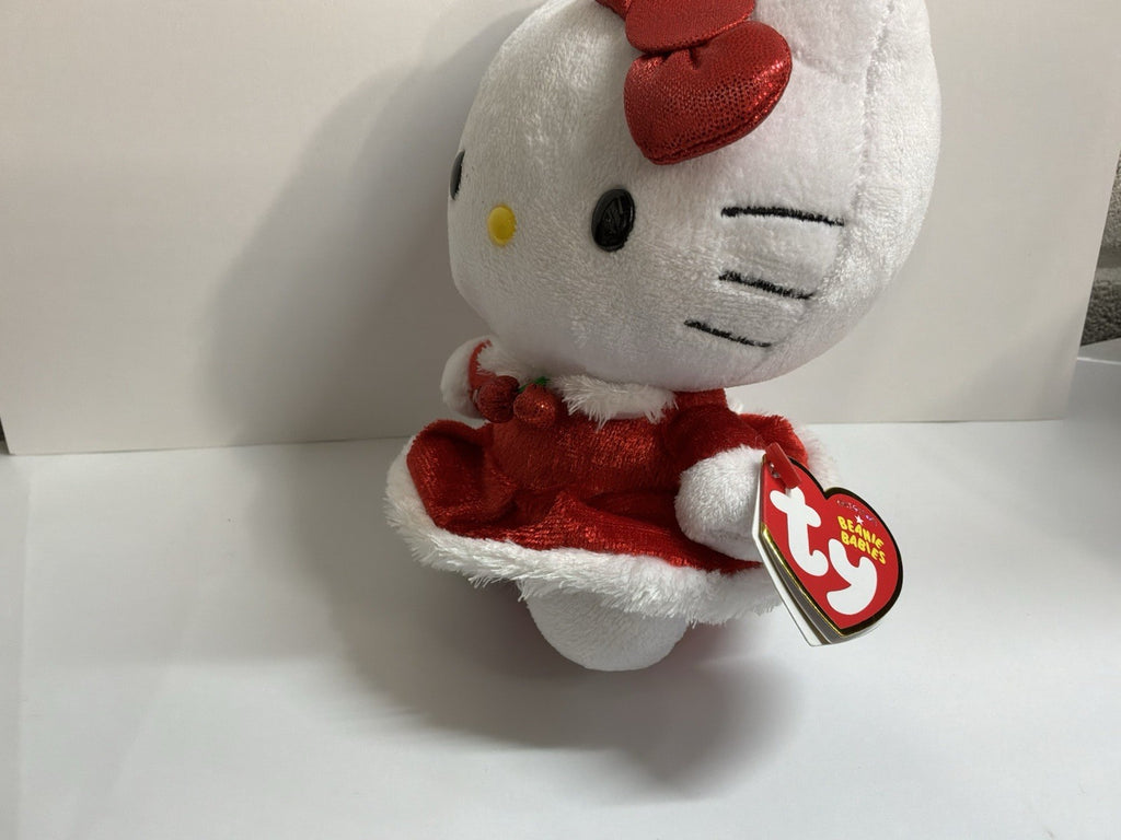 TY Beanie Baby ~ HELLO KITTY ~ 2013 CHRISTMAS ~ HOLIDAY DRESS ~ MWMT ~ 6"