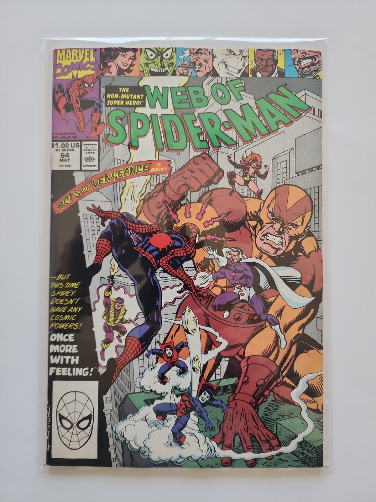 Web of SPIDER-MAN #64 (Marvel, 1990) Conway & Saviuk Sp-1