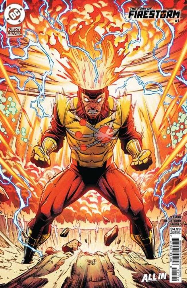 Fury Of Firestorm #1 (Of 6) 2nd Print Cover B Diego Olortegui Card Stock Variant