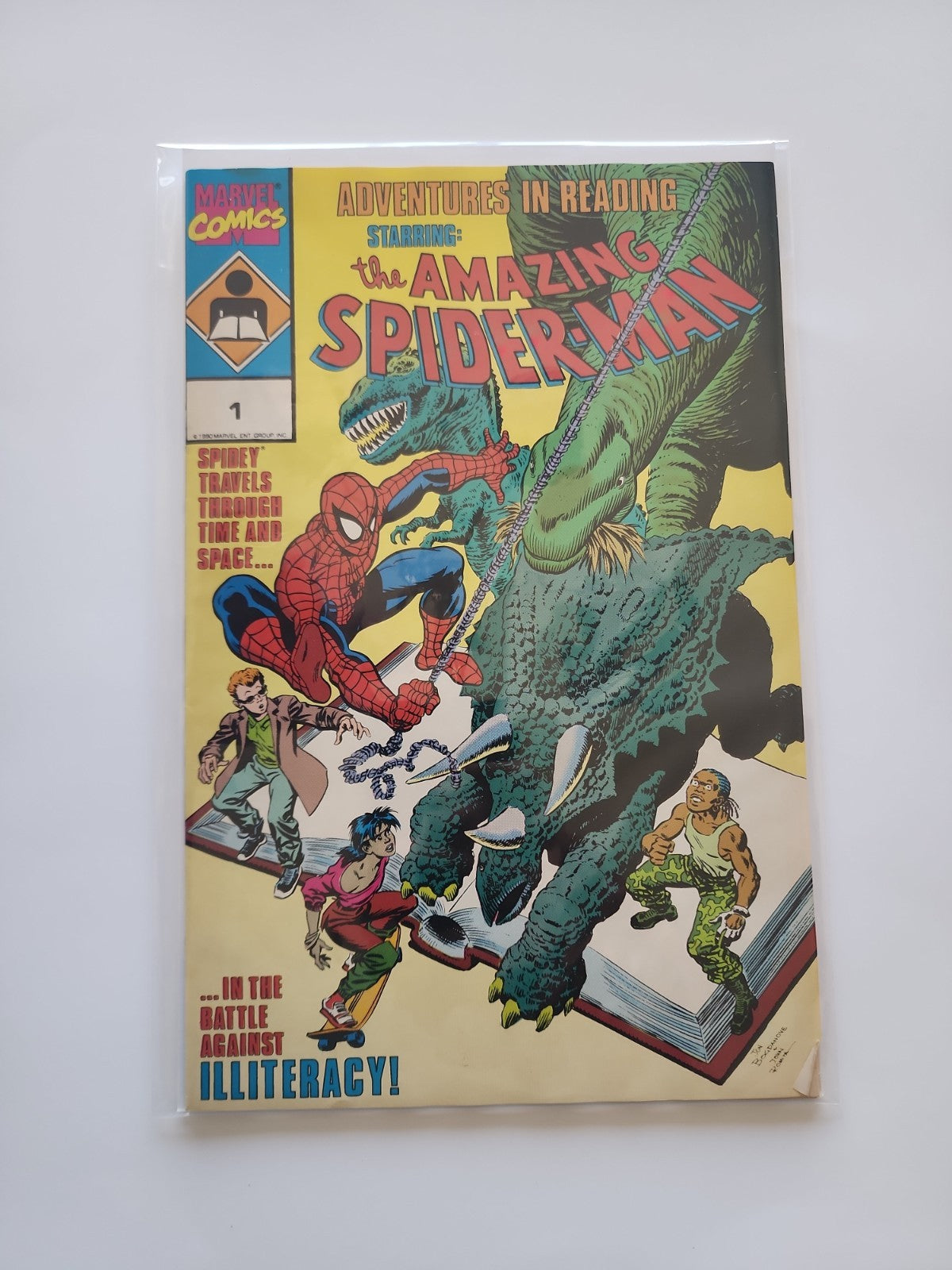 ADVENTURES IN READING #1 *  Marvel Comics * 1990  Amazing Spider-Man Sp-1