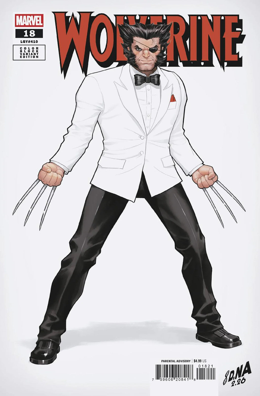 Wolverine #18 David Nakayama Color Block White Variant