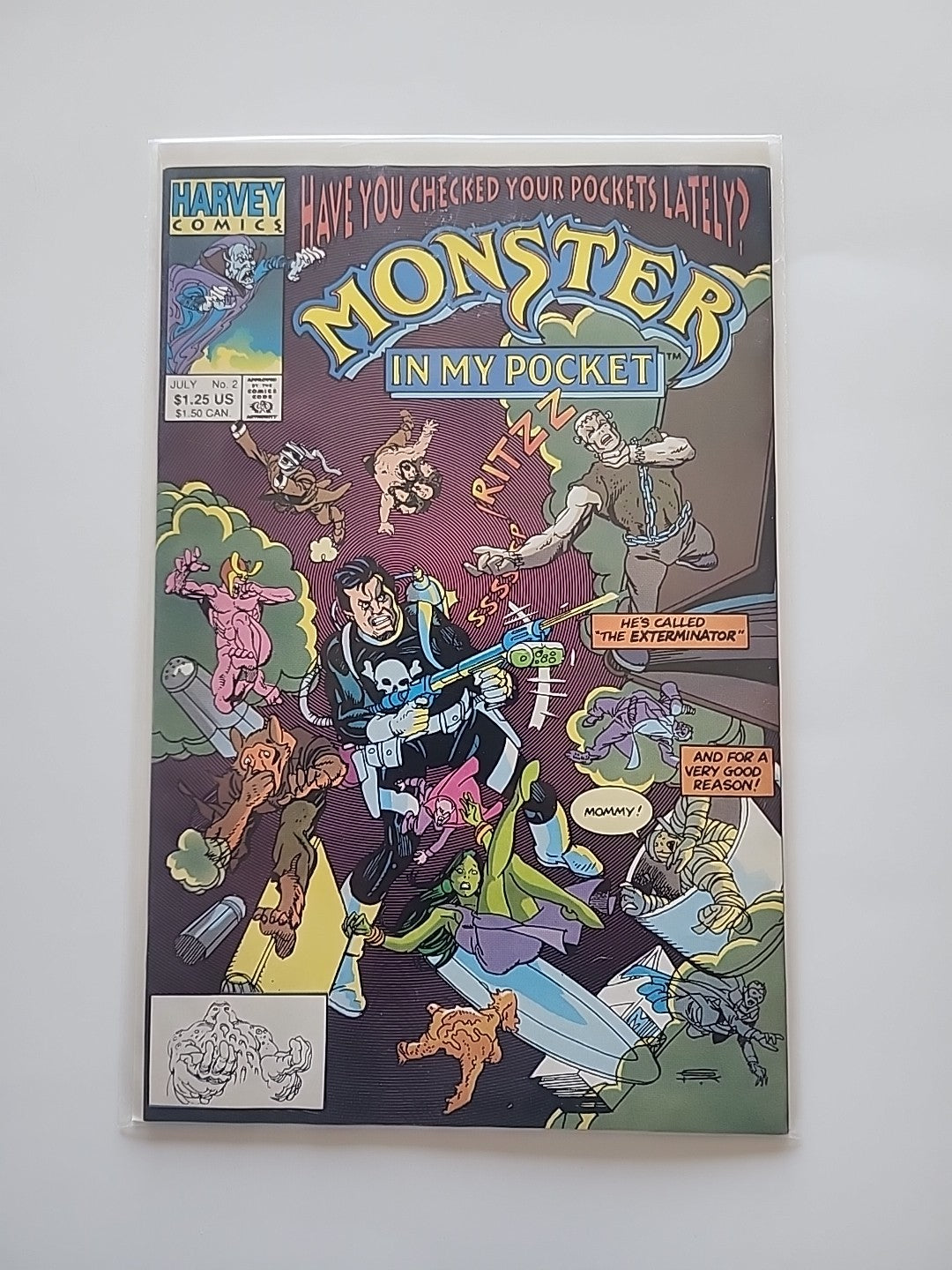 MONSTER IN MY POCKET #2 Harvey Comics 1991 (CA) Kane 240531A
