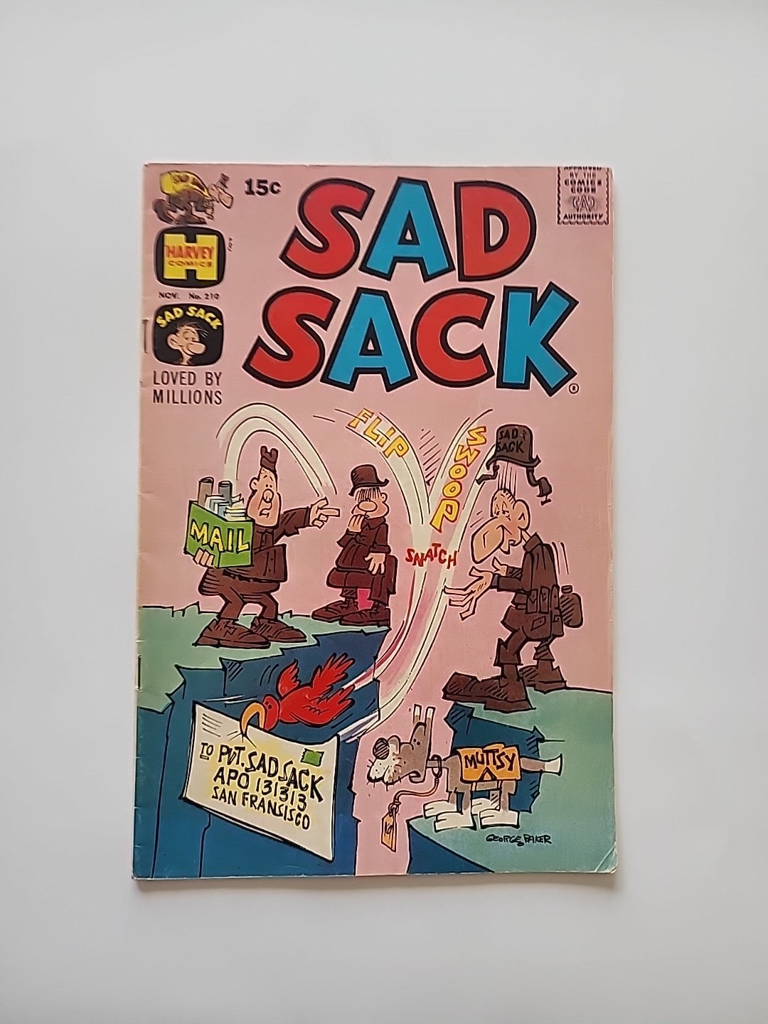 SAD SACK # 210 (HARVEY) (1968) GEORGE BAKER