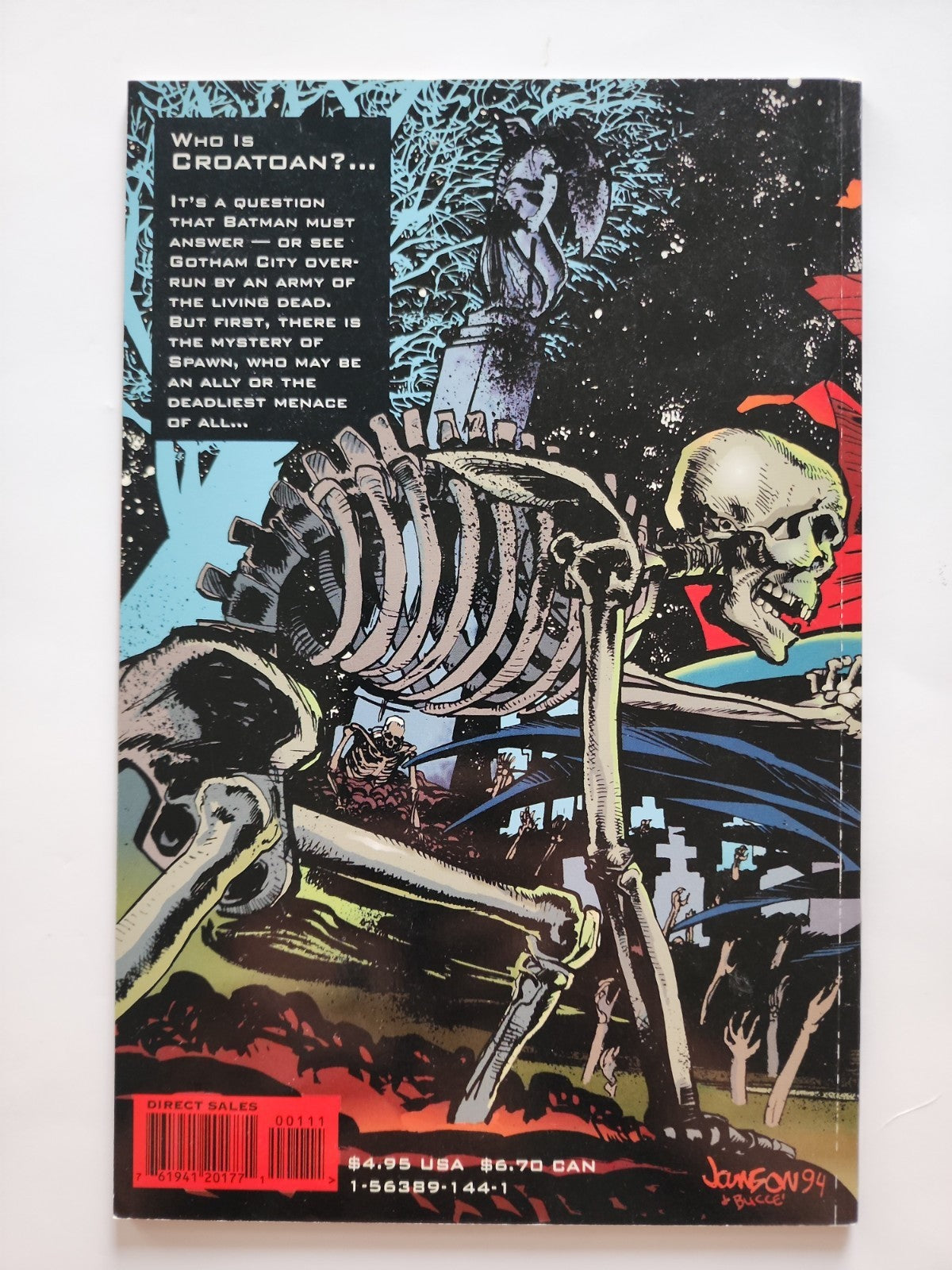 Batman Spawn War Devil DC Comics 1994 Graphic Novel 2nd meeting HIGH GRADE Eb-2