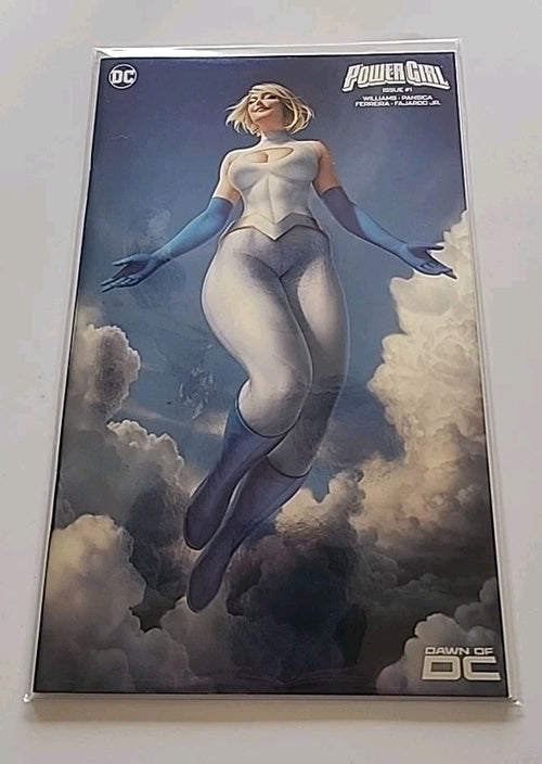 2023 Power Girl #1 Warren Louw Foil Variant Cover Eduardo Pansica