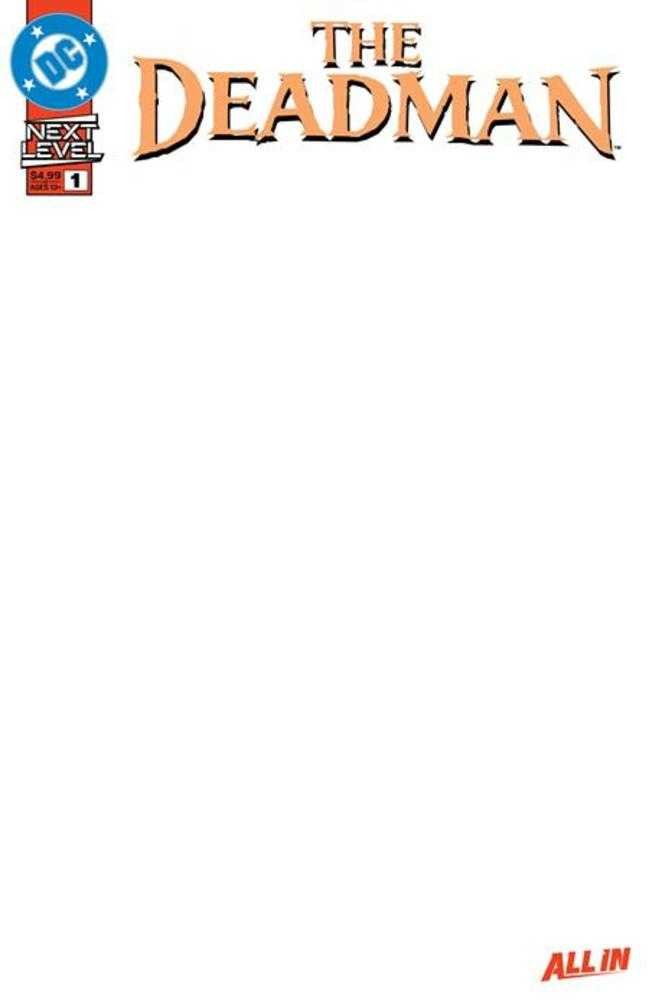 Deadman #1 (Of 6) Cover F Blank Card Stock Variant