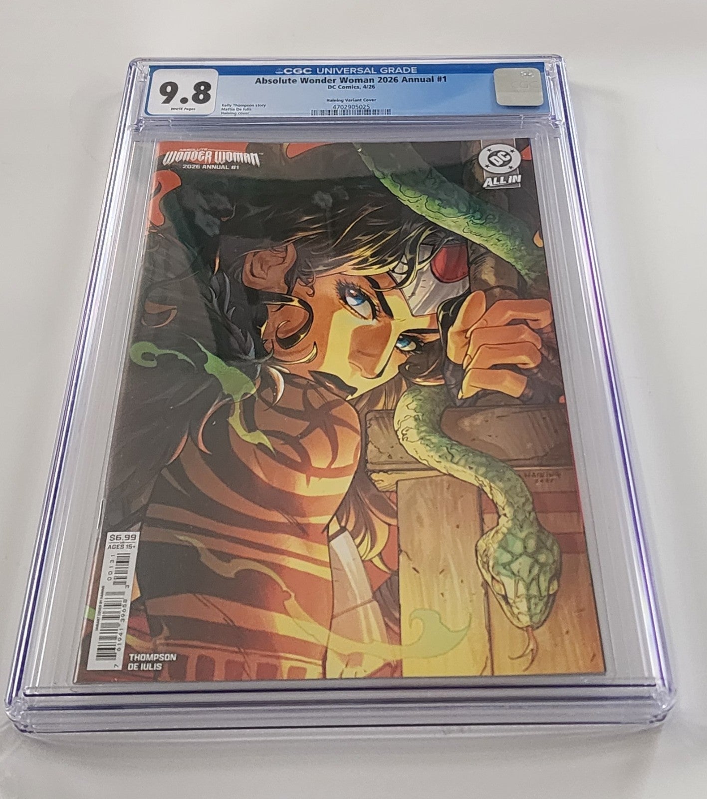 Absolute Wonder Woman Annual 2026 #1 CGC 9.8 Cover C Haining Variant DC 