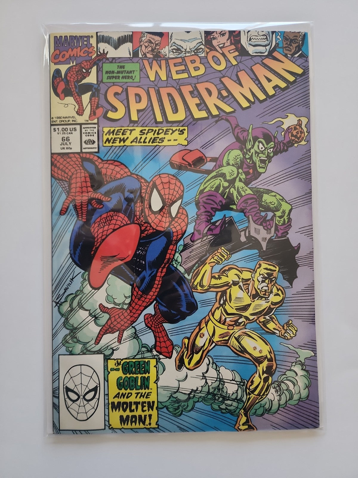 Web of Spider-Man #66 Marvel Comic Book Green Goblin Sp-1