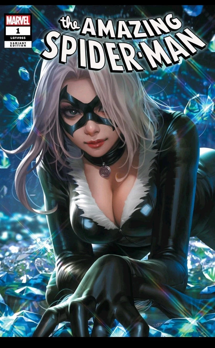 AMAZING SPIDER-MAN #1 - DERRICK CHEW EXCLUSIVE TRADE DRESS ARTGERM VARIANT COVER