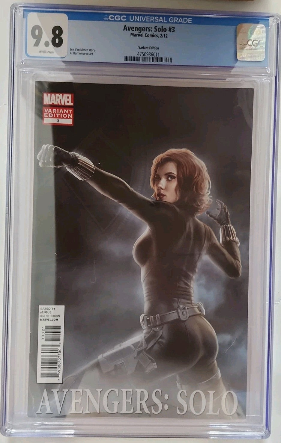 AVENGERS: SOLO #3 Scarlet J Movie Variant CGC 9.8 2/2012