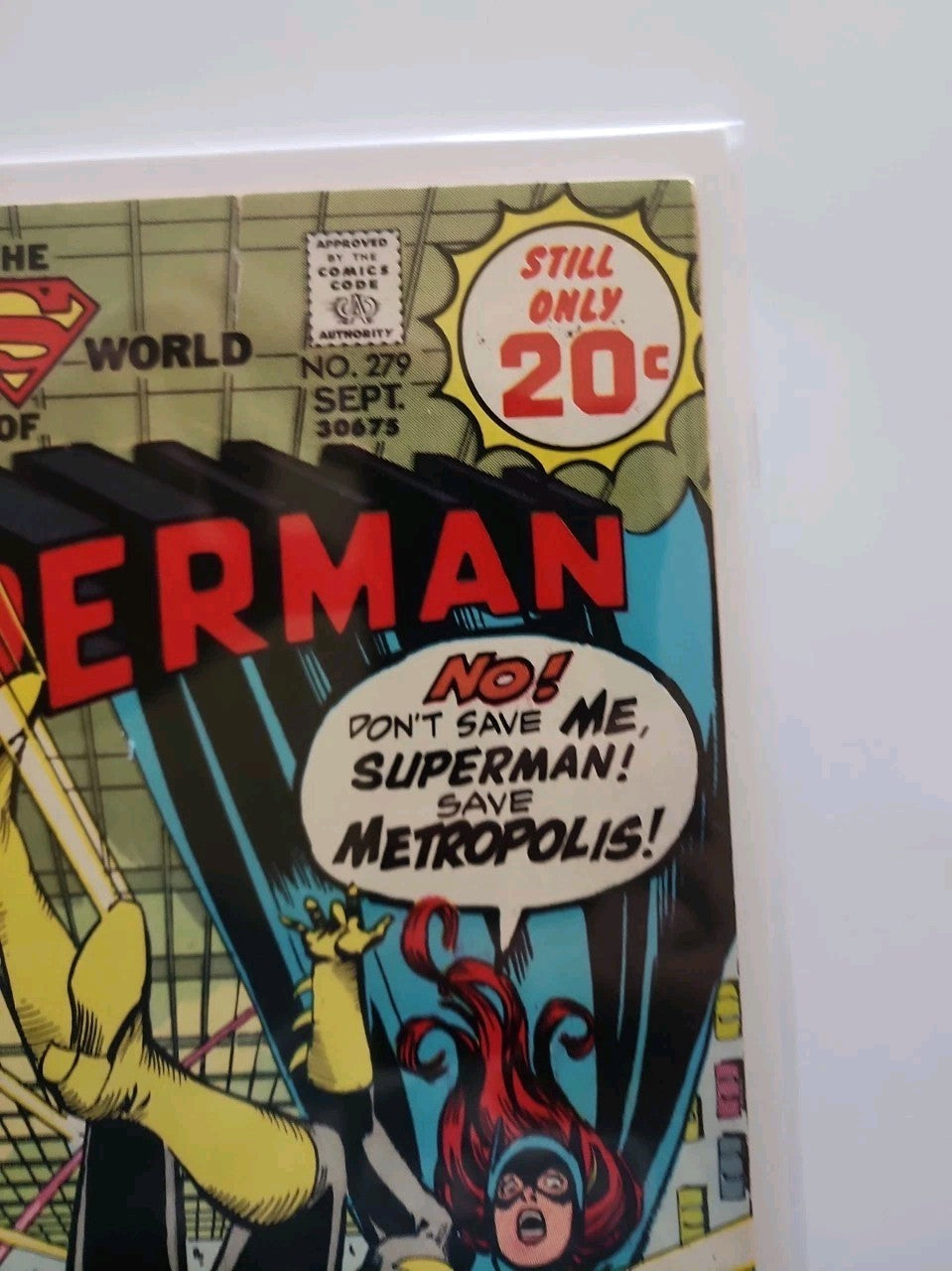 Superman #279 DC Comics 1974 Team-Up of Superman and Batgirl Nick Cardy Cover Eb