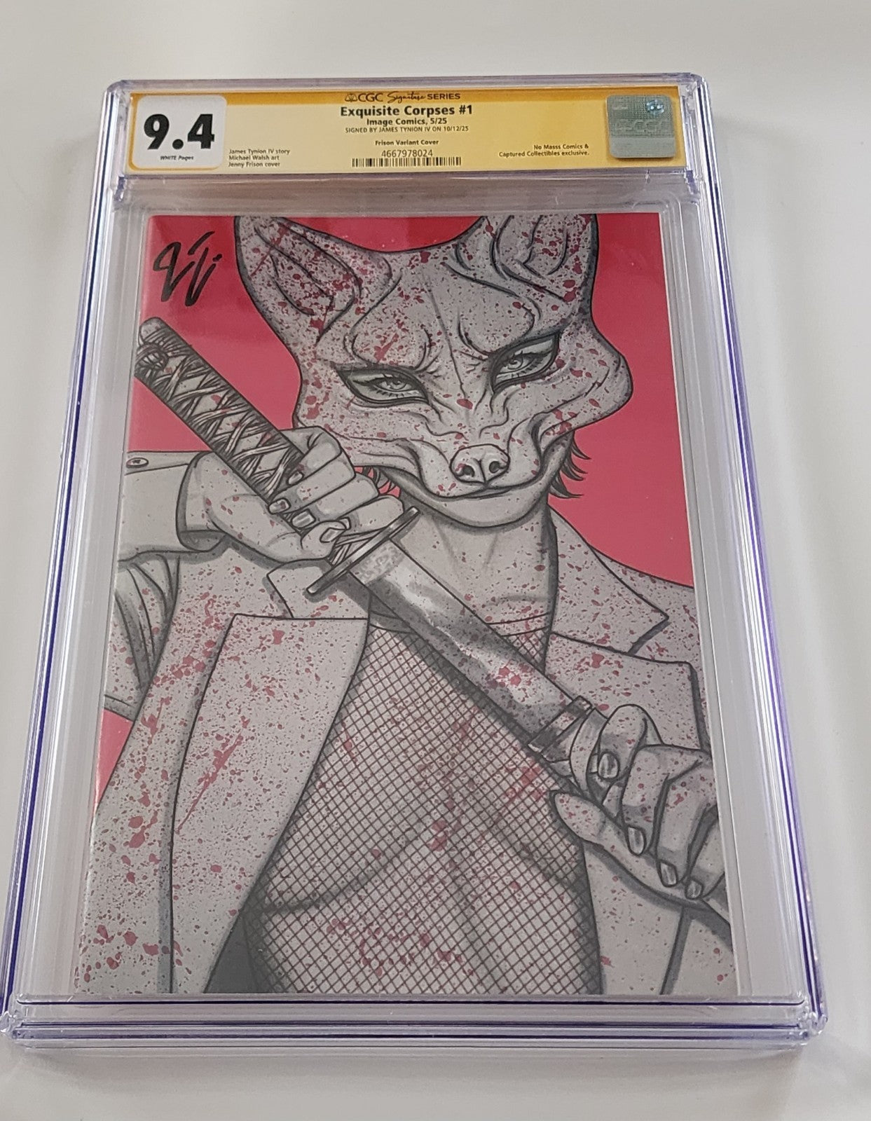 Exquisite Corpses #1 Signed by Frisson and Tynion CGC 9.4 Limited to 350
