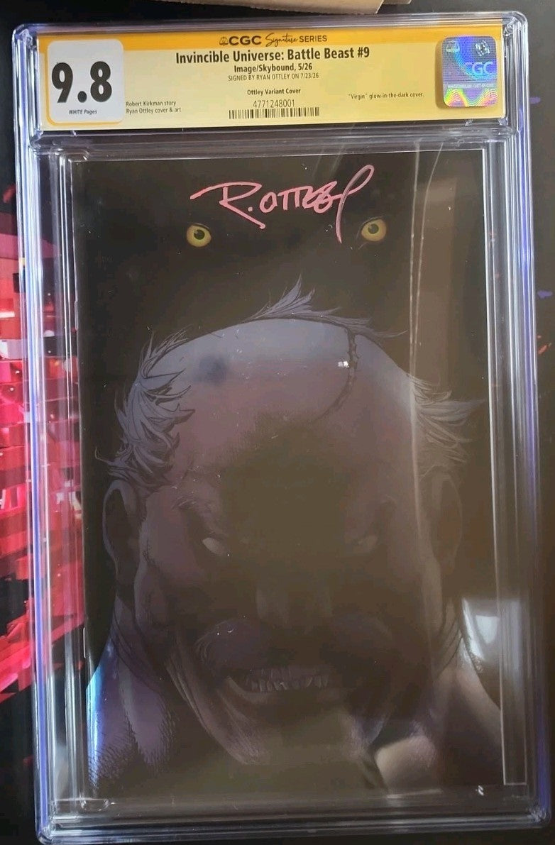 BATTLE BEAST #9 - GLOW IN THE DARK SDCC EXCLUSIVE SIGNED by RYAN OTTLEY CONQUEST
