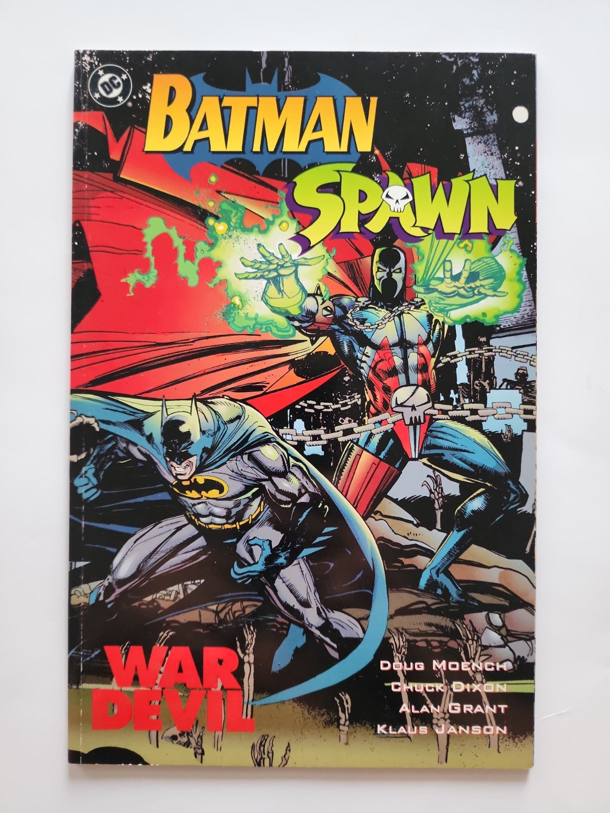Batman Spawn War Devil DC Comics 1994 Graphic Novel 2nd meeting HIGH GRADE Eb-2