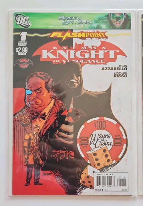 Flashpoint Batman Knight Of Vengeance 1-3 Lot Thomas Wayne Dexter Dent