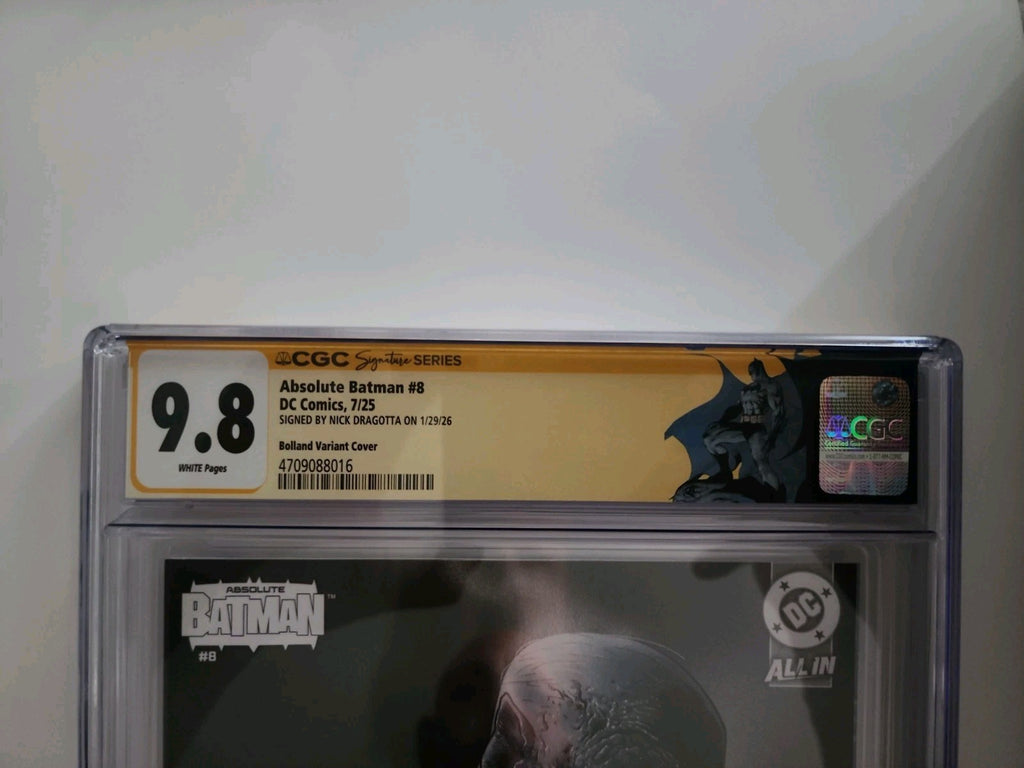 Absolute Batman #8 5th printing variant cover Signed by Nick Dragotta CGC 9.8